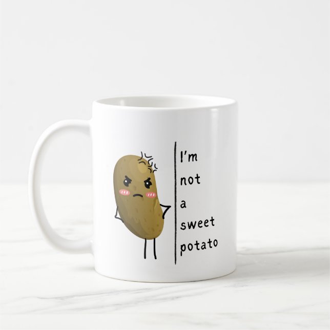 Funny Sprichwort i'm not a sweet Potato Kaffeetasse (Links)