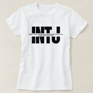 Funny Sprichwort INTJ Spaß Minimalistisch INTJ Min T-Shirt