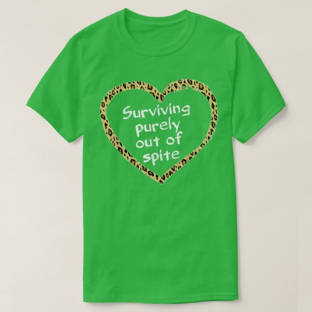 Funny Sprichwort Männer Frauen Leopard überleben a T-Shirt (Design vorne)