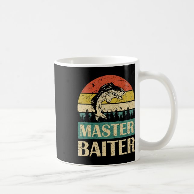 Funny Sprichwort Master Baiter Fischerei Fischer M Kaffeetasse (Rechts)