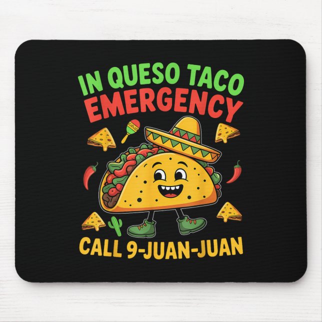 Funny Sprichwort Meme Cinco De Mayo Mexican Taco F Mousepad (Vorne)