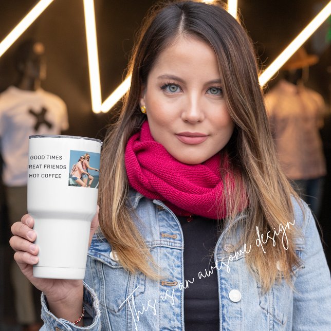 Funny Sprichwort Moderne Best Friends Custom Foto Reisebecher (Von Creator hochgeladen)