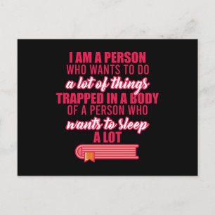 Funny Sprichwort Office Lazy Worker Procrasting Postkarte