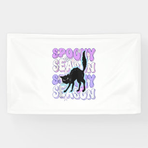 Funny Sprichwort Spooky Jahreszeit Halloween Cat L Banner