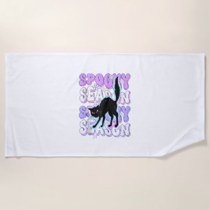 Funny Sprichwort Spooky Jahreszeit Halloween Cat L Strandtuch