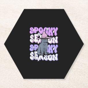 Funny Sprichwort Spooky Jahreszeit Halloween Cat L Untersetzer
