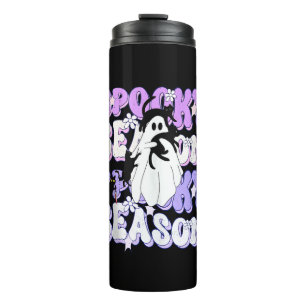 Funny Sprichwort Spooky Season Halloween Cat Ghost Thermosbecher