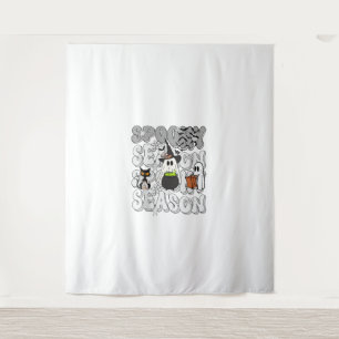 Funny Sprichwort Spooky Season Halloween Cat Ghost Wandteppich