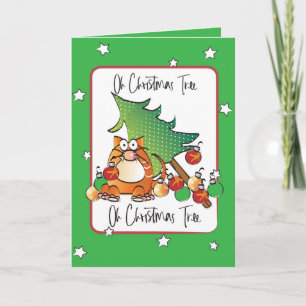 Funny Sprichwort Weihnachten Chat Cartoon Humorvol Karte