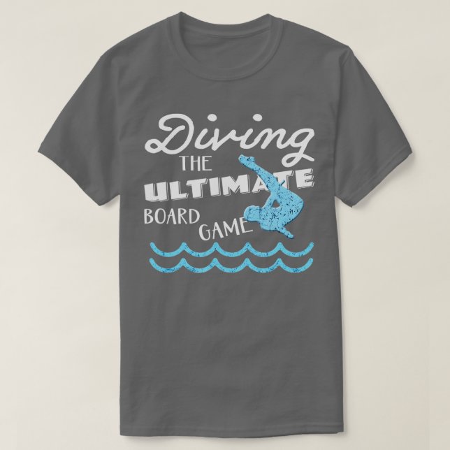 Funny Springboard Divers Divers Diving Board Game  T-Shirt (Design vorne)