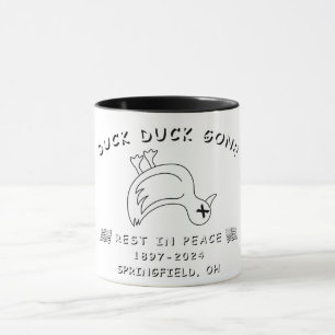 FUNNY SPRINGFIELD OHIO DUCK DUCK GONE KAFFEE TASSE