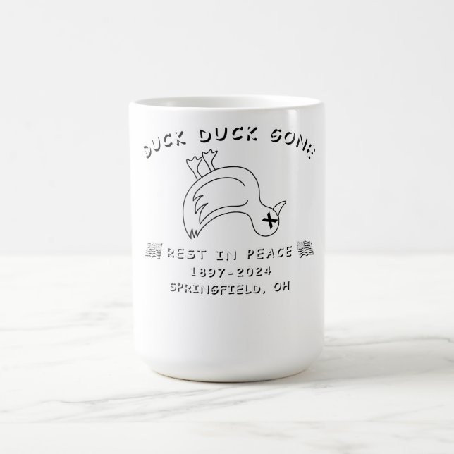 FUNNY SPRINGFIELD OHIO DUCK DUCK GONE KAFFEE TASSE (Mittel)