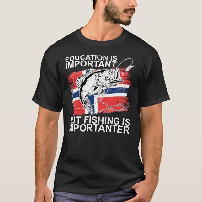 Funny Spruch Norwegen Bildung Geschenk T-Shirt (Vorderseite)