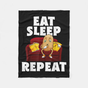 Funny Spud Life Potato Lover Vegetarische Coole We Fleecedecke