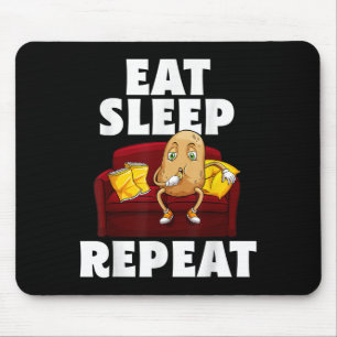 Funny Spud Life Potato Lover Vegetarische Coole We Mousepad