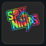 Funny Spy Gaming Ninjas Game Wild With Clay Style Quadratischer Aufkleber<br><div class="desc">Funny Spy Gaming Ninjas Game Wild With Clay Style</div>