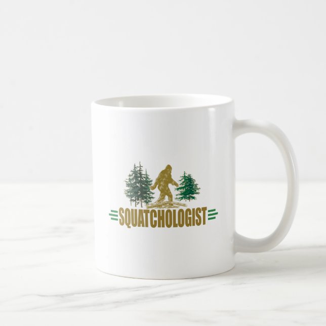 Funny Squatchologin| Sasquatch Kaffeetasse (Rechts)