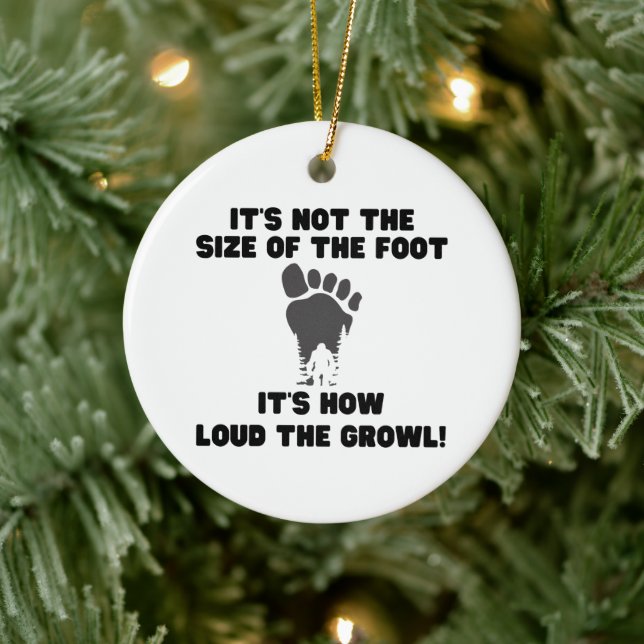 Funny Squatchy Bigfoot Ornament (Baum)