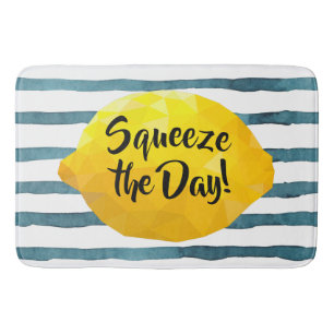 Funny Squeeze der Tag Script 3D Lemon Badematte