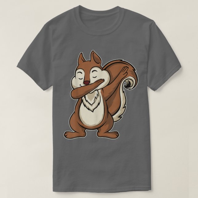 Funny Squirrel Dab Dabbing Squirrel T-Shirt (Design vorne)