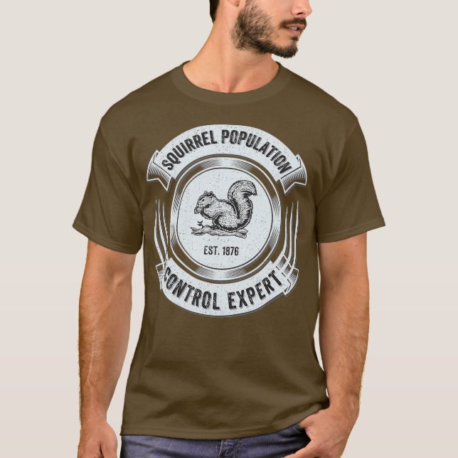 Funny Squirrel Jagd    HunterCool Sarcastic T-Shirt (Vorderseite)