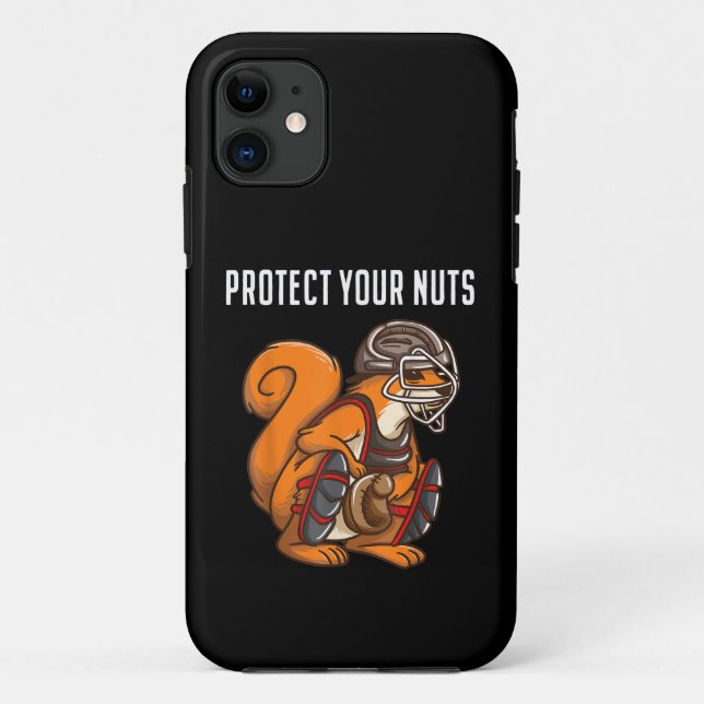 Funny Squirrel Lover Baseball Catcher Geschenk Boy Case-Mate iPhone Hülle (Rückseite)