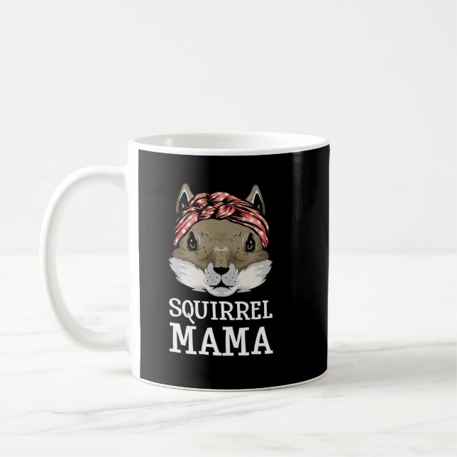 Funny Squirrel Mama Rodents Chipmunks Lover Mama.  Kaffeetasse (Links)
