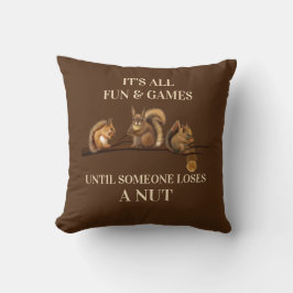 Funny Squirrel Pillow All Fun & Games Bis Kissen
