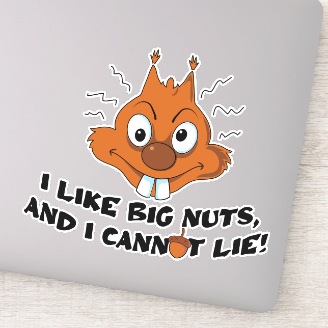Funny Squirrel Pub Aufkleber (Detail)