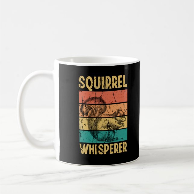 Funny Squirrel Whisperer Kaffeetasse (Links)