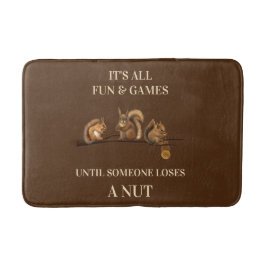Funny Squirrels All Fun & Games Bis Badematte