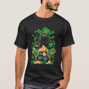 Funny St Patricks Day {A] Hund Kleeblatt Leprechau T-Shirt