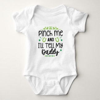 Funny St. Patrick's Day Baby Strampler