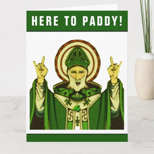 Funny St. Patrick's Day Birthday Card Karte (Vorderseite)