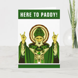 Funny St. Patrick's Day Birthday Card Karte