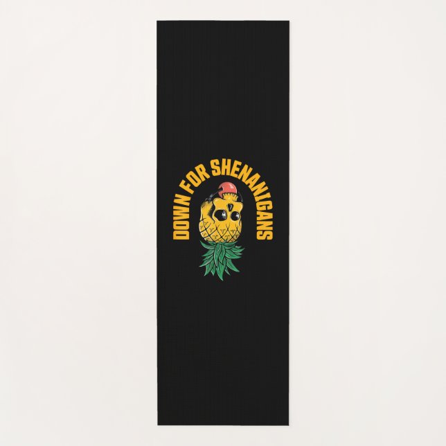 Funny St Patricks Day Down for Shenanigans Swinger Yogamatte (Vorderseite)