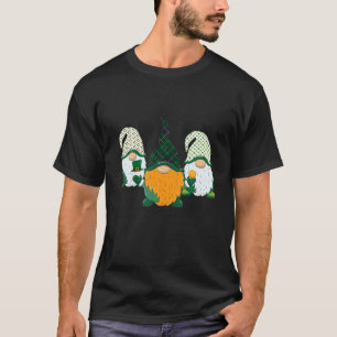 Funny St Patrick's Day Drei Gnome Kleeblatt Grün T-Shirt