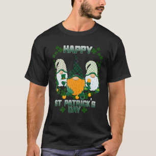 Funny St Patrick's Day Drei Gnome Kleeblatt Grün T-Shirt