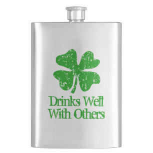 Funny St Patrick's Day Getränkeflasche für irisc Flachmann
