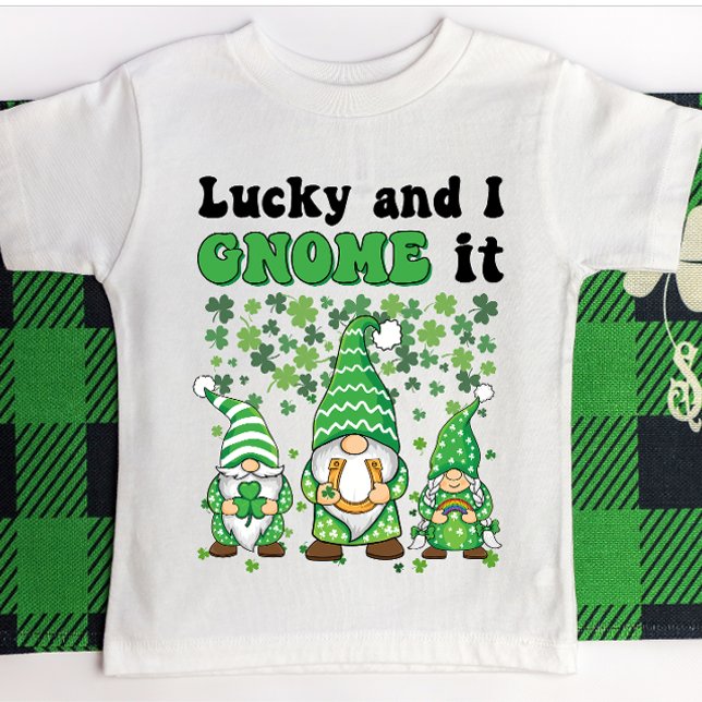 Funny St. Patrick's Day gnomes Glück Charme Irish T-Shirt (Von Creator hochgeladen)