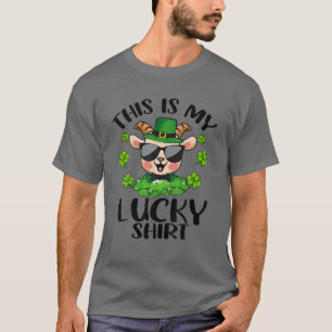 Funny St Patrick's Day Goat Das ist mein Glück T-Shirt