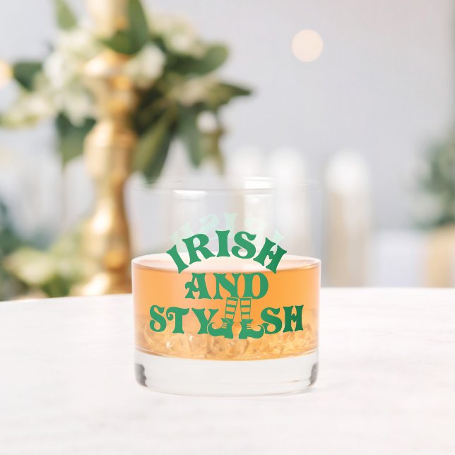 Funny St Patricks Day Irish and Stylish Group Whiskyglas (Insitu (Hochzeit))