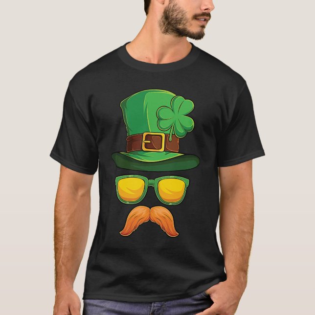 Funny St Patrick's Day Irish Leprechaun Men Boys T-Shirt (Vorderseite)