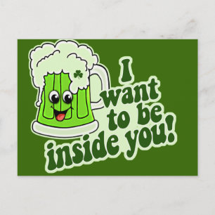 Funny St Patricks Day Irish Postkarte