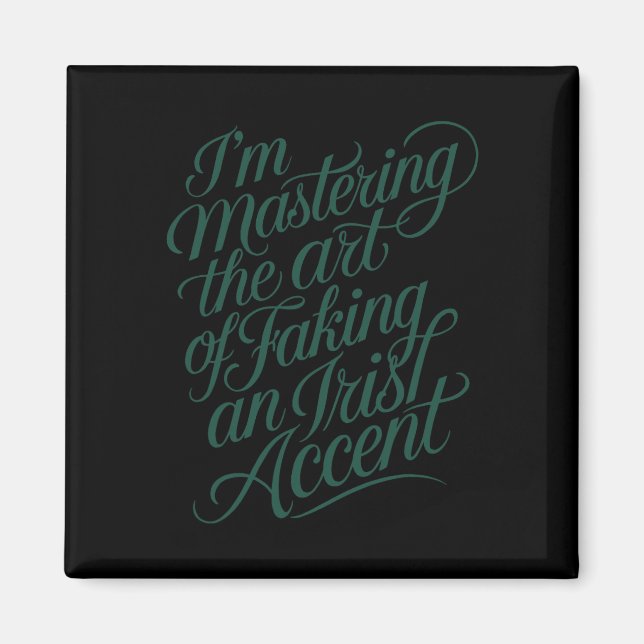 Funny St. Patricks Day Irish Pride Kleeblatt Luck Magnet (Vorne)