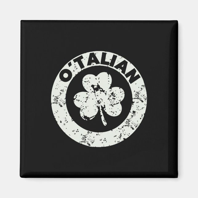 Funny St. Patricks Day Italian Irish Relationshi Magnet (Vorne)