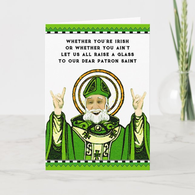 Funny St. Patrick's Day Karte (Vorderseite)