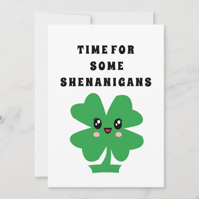 Funny St. Patrick's Day - Lucky Charms Card Karte (Vorderseite)