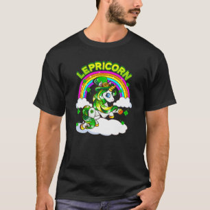 Funny St Patrick's Day Lucky Lepricorn Unicorn Rai T-Shirt