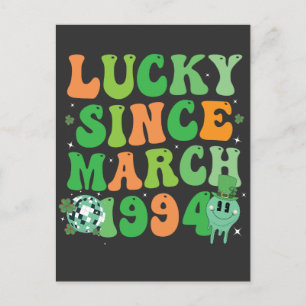 Funny St Patrick's Day Lucky Seit März 1994 Einladungspostkarte